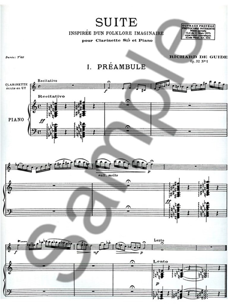 Suite inspiree dun Folklore imaginaire Op.32, No.1